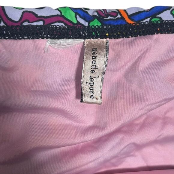 Nanette Lepore Strapless Bikini Boho Multicolor Paisley Print Halter Swimsuit - Picture 3 of 11